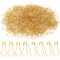 1000 Pieces 22mm/0.87 Inch Clothing Tag Pins Metal Gourd Safety Pins Bulb Pin Calabash Pin Bead Needle for DIY Craft Home Accessories,Golden